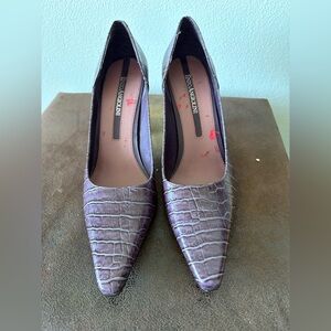 Enzo Angiolini Faux Croc Heels